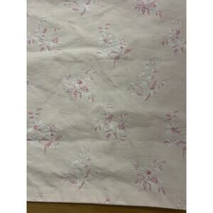 Laura Ashley FLORAL A Pair Standard Pillow Sham Cotton pink and white blossoms